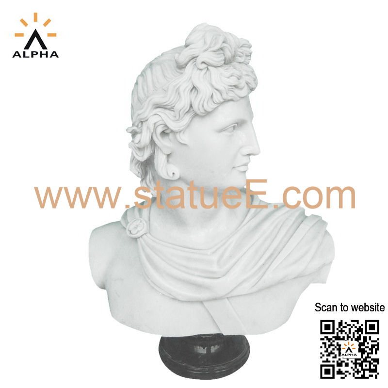 Apollo marble bust